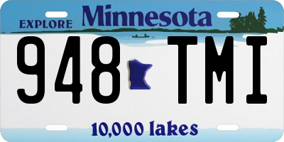 MN license plate 948TMI