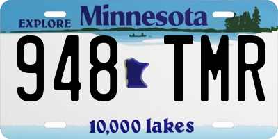 MN license plate 948TMR