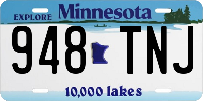 MN license plate 948TNJ