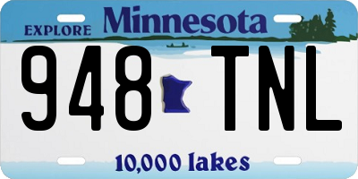 MN license plate 948TNL