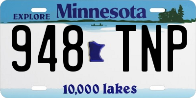 MN license plate 948TNP