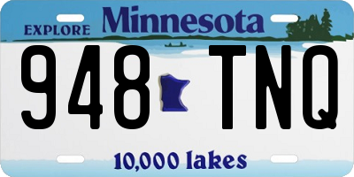 MN license plate 948TNQ