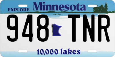 MN license plate 948TNR