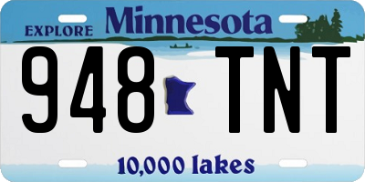 MN license plate 948TNT