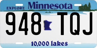 MN license plate 948TQJ