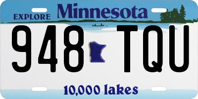 MN license plate 948TQU