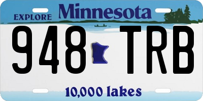 MN license plate 948TRB