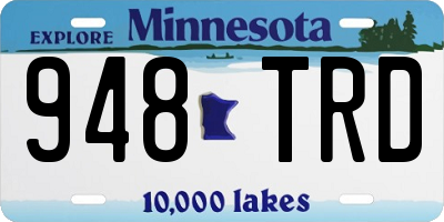 MN license plate 948TRD
