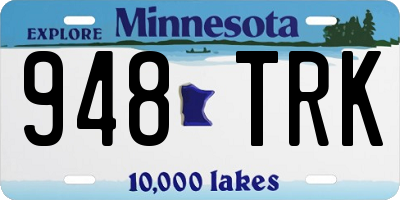 MN license plate 948TRK