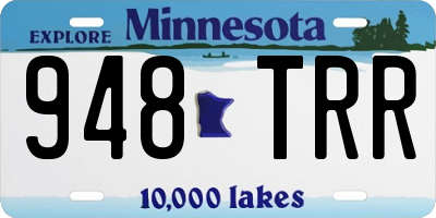 MN license plate 948TRR