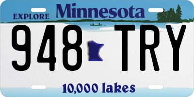 MN license plate 948TRY