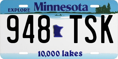 MN license plate 948TSK
