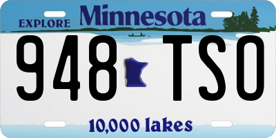 MN license plate 948TSO