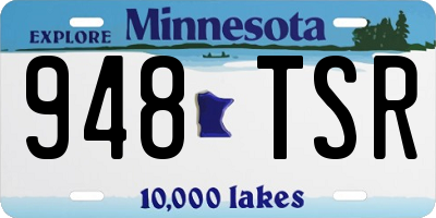 MN license plate 948TSR