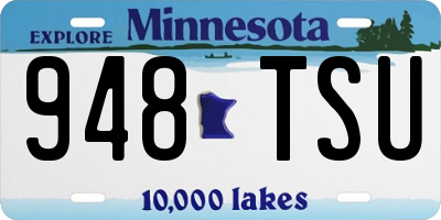 MN license plate 948TSU