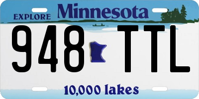MN license plate 948TTL