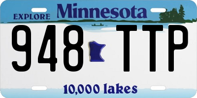 MN license plate 948TTP