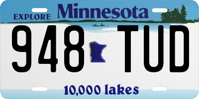 MN license plate 948TUD