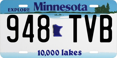 MN license plate 948TVB