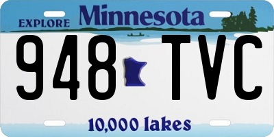 MN license plate 948TVC
