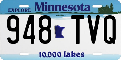 MN license plate 948TVQ