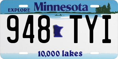MN license plate 948TYI