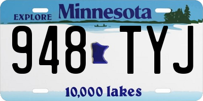 MN license plate 948TYJ