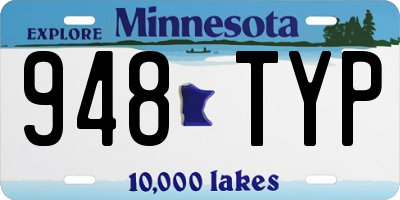MN license plate 948TYP