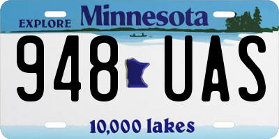 MN license plate 948UAS