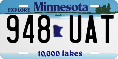 MN license plate 948UAT