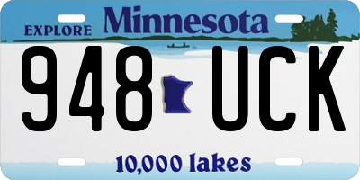 MN license plate 948UCK