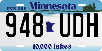 MN license plate 948UDH