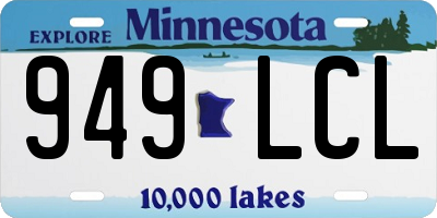 MN license plate 949LCL