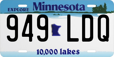 MN license plate 949LDQ