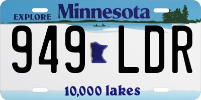 MN license plate 949LDR