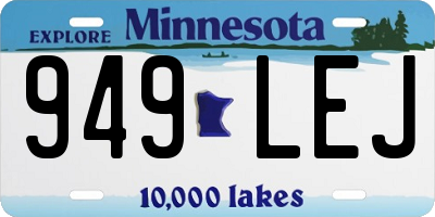 MN license plate 949LEJ