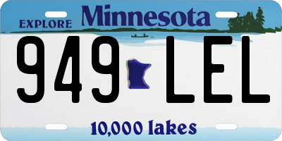 MN license plate 949LEL