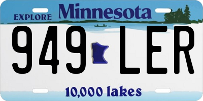 MN license plate 949LER