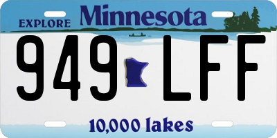 MN license plate 949LFF