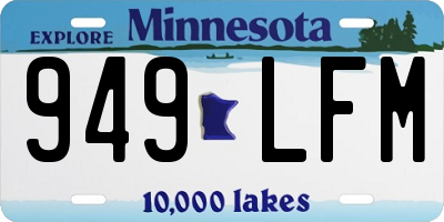 MN license plate 949LFM