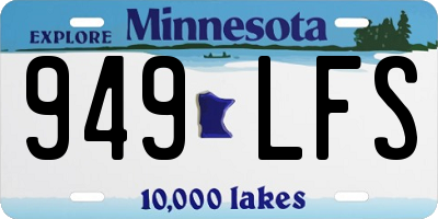 MN license plate 949LFS