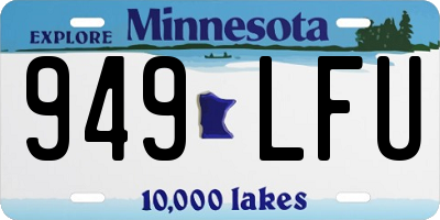 MN license plate 949LFU