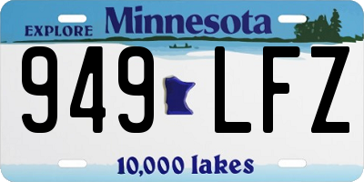 MN license plate 949LFZ