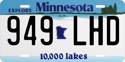 MN license plate 949LHD