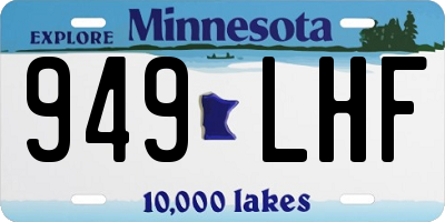 MN license plate 949LHF