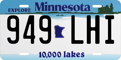 MN license plate 949LHI