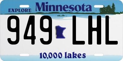 MN license plate 949LHL