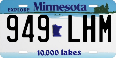 MN license plate 949LHM