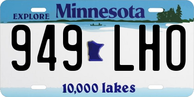 MN license plate 949LHO