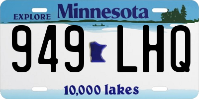 MN license plate 949LHQ